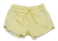 Světležluté teplákové kraťasy s nápisy F&F