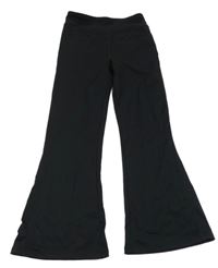 Černé sportovní flare kalhoty Primark