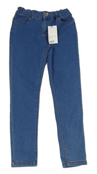 Modré skinny teplákové rifle Denim Co. 