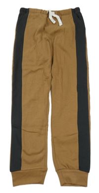 Béžovo-černé tepláky F&F