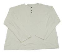 Bílé triko s kapsou a knoflíky Zara