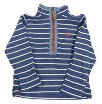 Tmavomodro-bílá pruhovaná mikina Joules