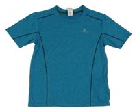 Modro-zelené melírované sportovní funkční tričko Decathlon