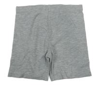 Šedé melírované legínové kraťasy Pocopiano