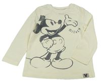 Smetanové melírované triko s Mickey zn. George