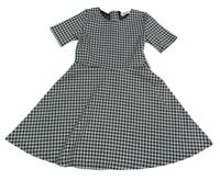 Černo-bílé vzorované šaty H&M