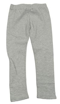 Světlešedé melírované teplákové legíny impidimpi