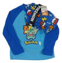 Nové - modro-cobaltově modré fleecové pyžamo s pokémony PRIMARK
