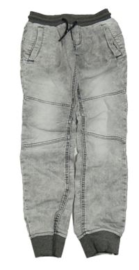 Šedé plísňové cuff teplákové rifle s úpletovým pasem Chapter young