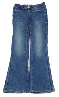 Modré flare teplákové rifle H&M