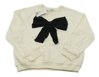 Nové - smetanová mikina s mašlí H&M