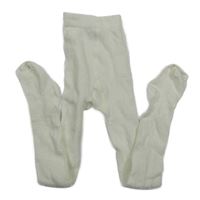 Bílé vzorované punčocháče H&M