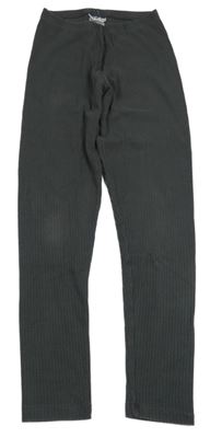 Tmavošedé žebrované legíny Y.F.K.