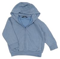 Modrá propínací oversize mikina s kapucí Next