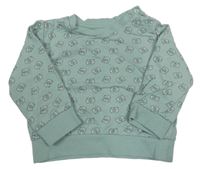 Olivovošedá mikina s medvídky SeaSons