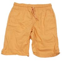 Světleoranžové plátěné kraťasy C&A