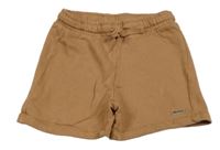 Hnědé teplákové kraťasy s nášivkou ZARA