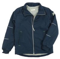 Tmavomodrá softshellová zateplená bunda H&M