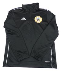 Černá funkční fotbalová mikina se znakem Adidas