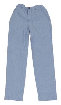 Modré melírované chino kalhoty H&M