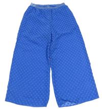 Modré puntíkaté culottes kalhoty OVS