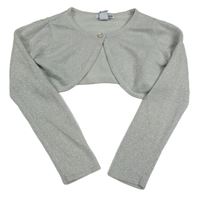 Šedé třpytivé svetrové bolerko H&M