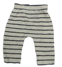 Béžovo-černé pruhované tepláky zn. George