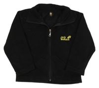 Černá fleecová propínací funkční mikina Jack Wolfskin