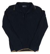 Tmavomodrý polo svetr Next