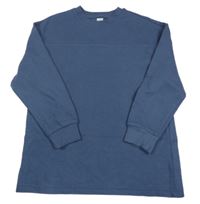 Tmavomodré žebrované mikinotriko F&F