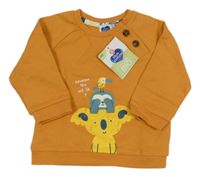 Nové - Medová mikina se zvířaty