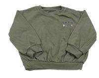 Khaki oversize mikina s nápisem M&S