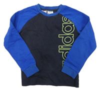 Modro-černá mikina s logem Adidas