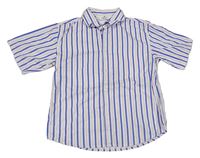 Bílo-modro-červená pruhovaná košile H&M