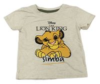 Béžové tričko se Simbou zn. Disney