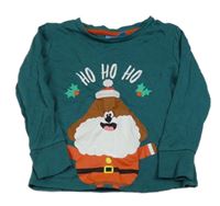 Tmavozelené pyžamové triko s Hej Hafí George