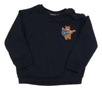 Tmavomodrá mikina s medvědem Lupilu