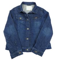 Tmavomodrá riflová bunda Vertbaudet