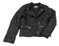 Černý koženkový křivák only 