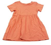 Korálové bavlněné šaty Lupilu