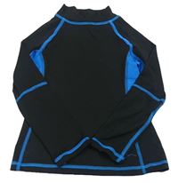 Černo-modré sportovní triko Tu