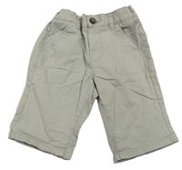 Světlešedé plátěné chino kraťasy Bluezoo