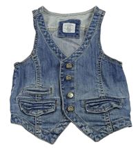Světlemodrá riflová vesta H&M
