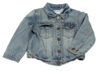 Světlemodrá riflová crop bunda Next