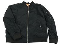 Černý šusťákový zateplený bomber H&M