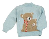 Světlemodrý svetr s medvídky Primark