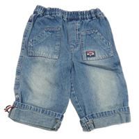 Světlemodré rifle s nášivkou 