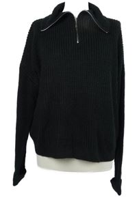 Dámský černý svetr s límečkem PrettyLittle Thing