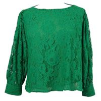Dámská zelená krajková halenka Zara 