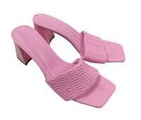 Dámské růžové pantofle na podpatku Primark vel. 39